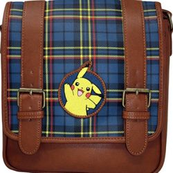 Loungefly Pokemon Pikachu Plaid Crossbody Bag 