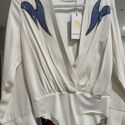 Elegant Deep V Bodysuit