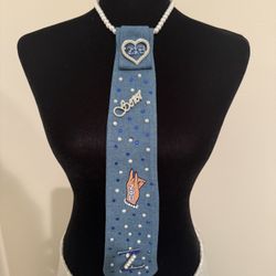 Custom Neck Tie Necklace, ( ZETA) One Of A Kind. $35.