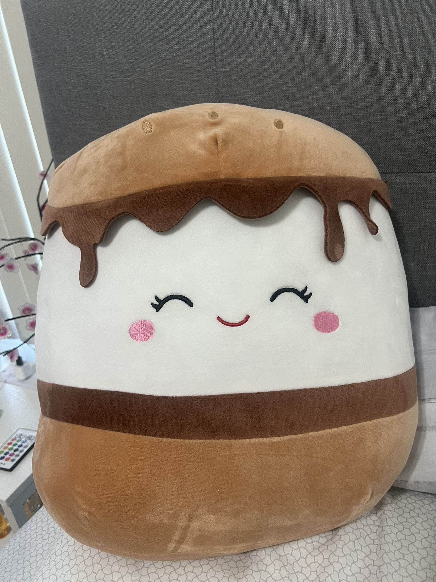 Squishmallow KellyToys - 16inch) - Carmelita The S'Mores - Super Soft Plush Toy Animal Pillow