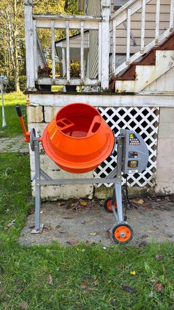 Electric cement mixer