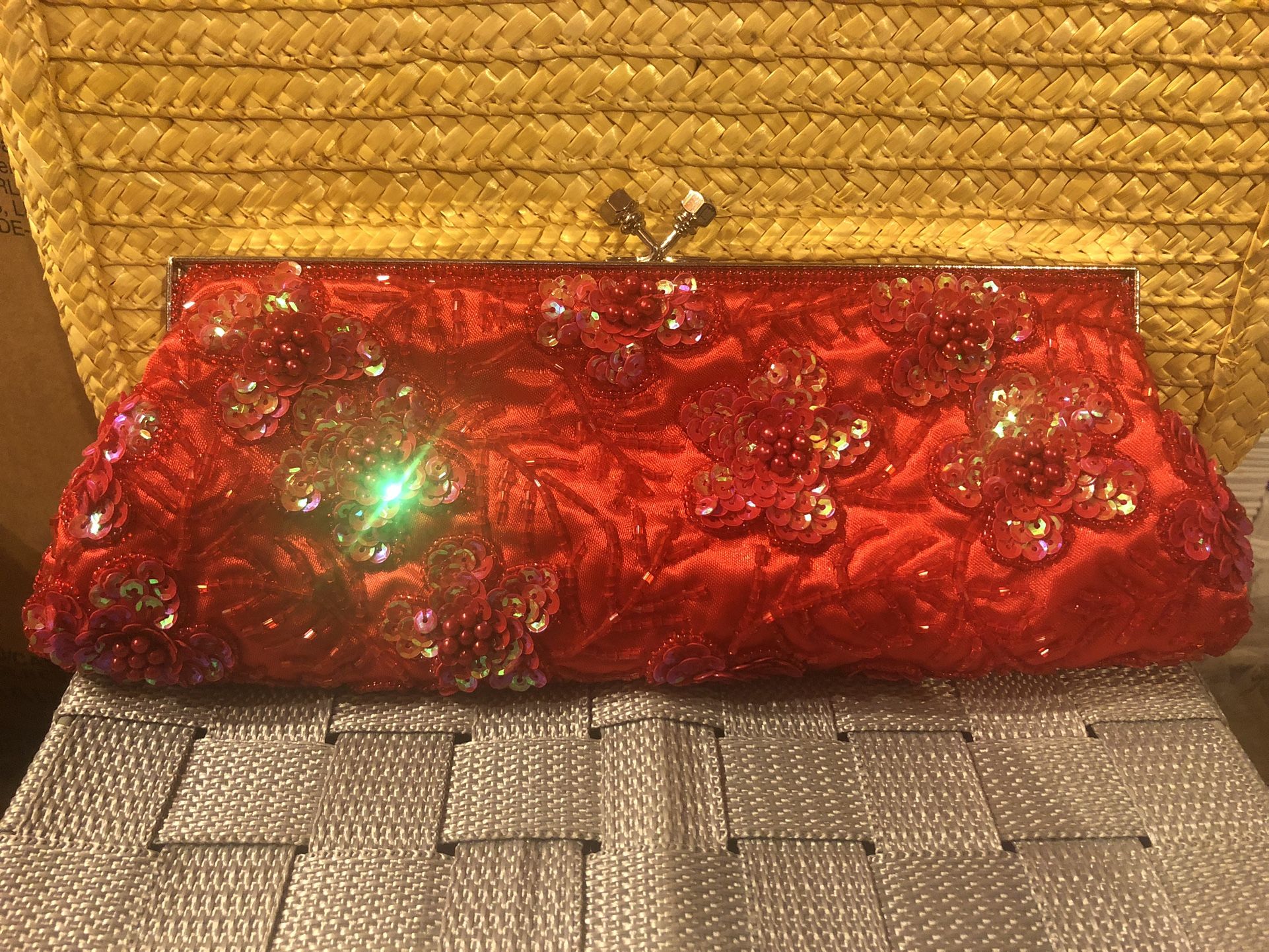 Red Jeweled Purse