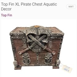 Top Fin CL Pirate Chest Aquatic Decor