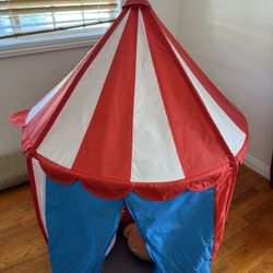 Children's tent, red/blue white