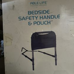Bed Assist Rail With Pouch Elderly Care