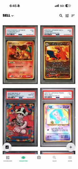 PSA BGS Graded Pokemon & One Piece Cards Lot