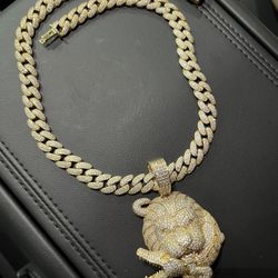 LAB DIAMOND CHAIN & Pendant 