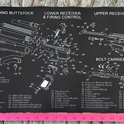 AR-15 Rifle Cleaning Mat