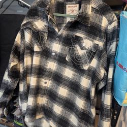 True Religion Plaid Jacket OBO