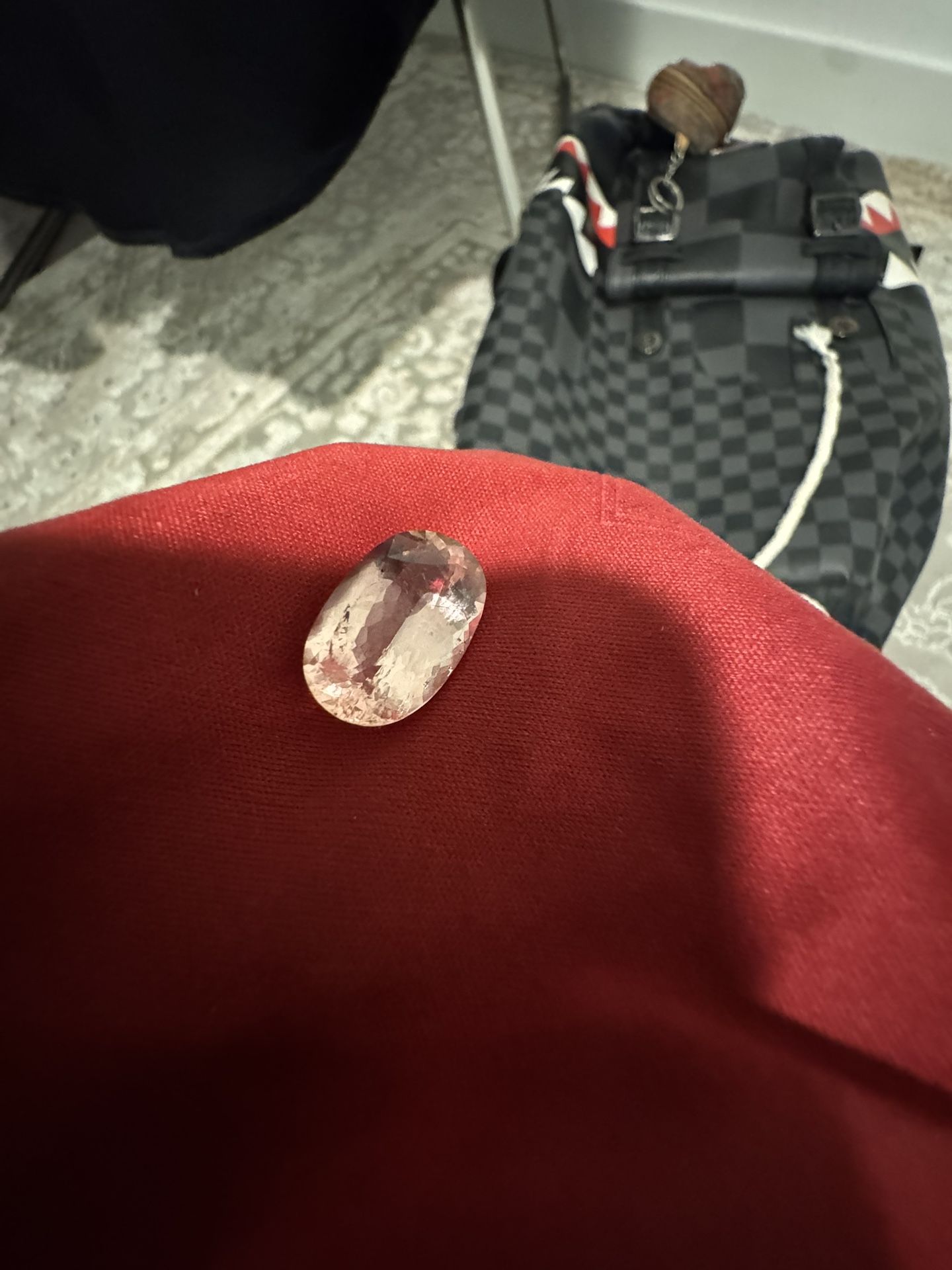 Katlang Peach Pink Natural Topaz 