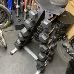 BodySolid Dumbbells Set With Rack