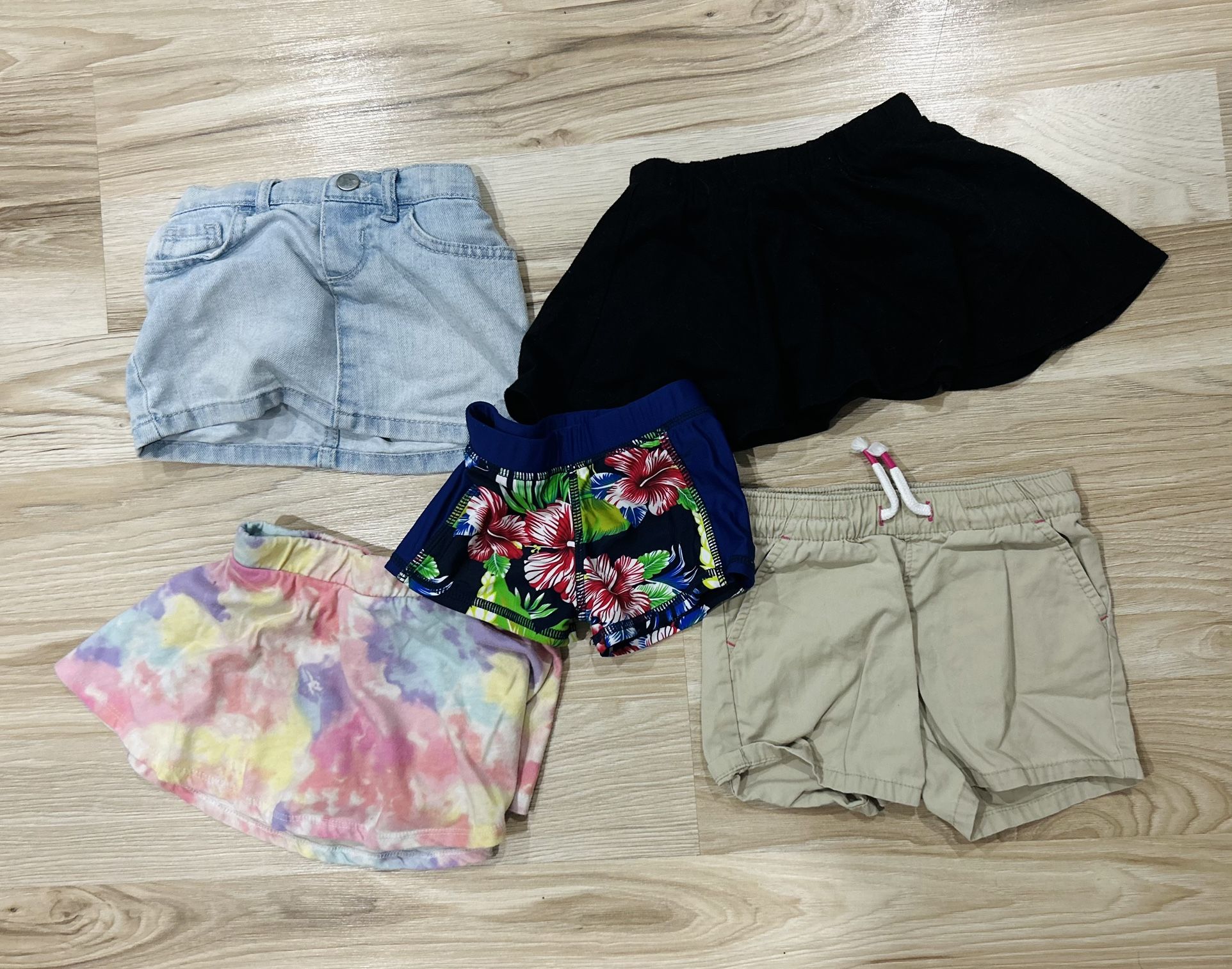 Girls’ 18–24 Month Shorts & Skirts Bundle – 5 Pieces