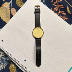 Carnaer Men’s Dress Watch - Gold Colored With Black Band