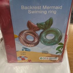 Adult Size MERMAID Swimming Ring POOL FLOAT 