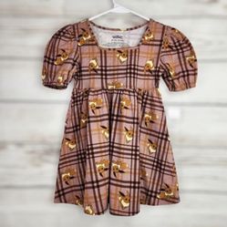 Pokémon Eevee Short Sleeve Plaid Girls Dress Size XS (4/5)new Item 