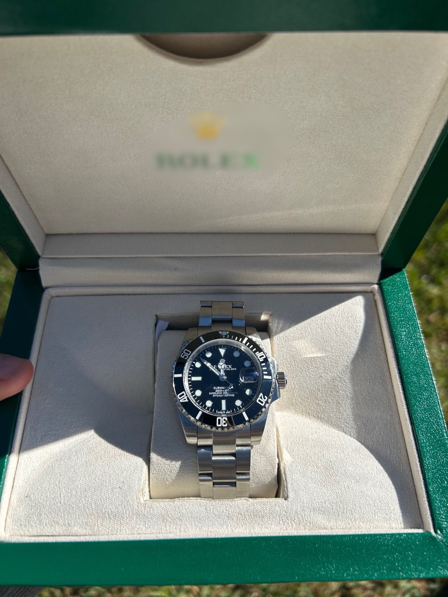 Designer Watch Silver/Black
