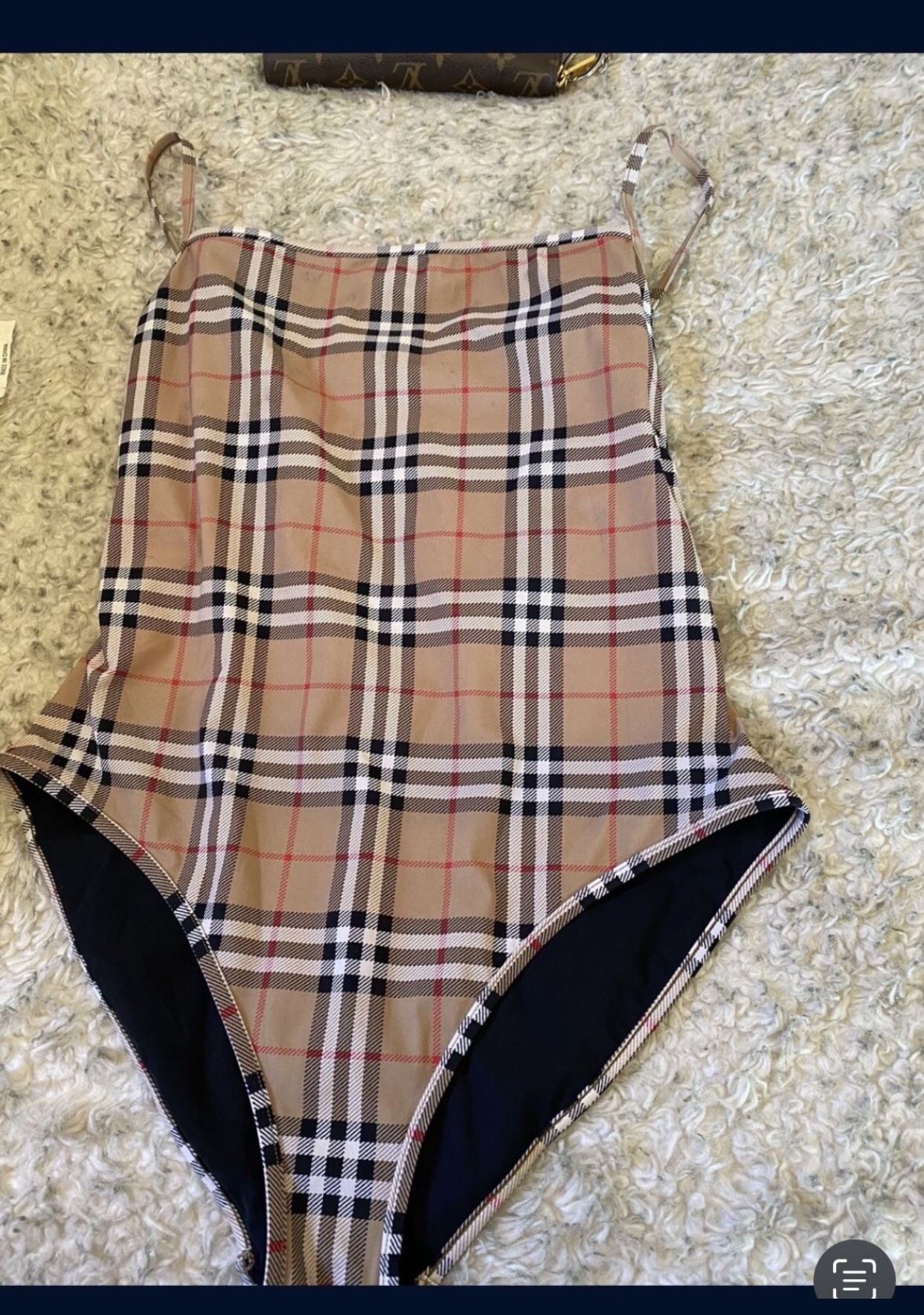 Authentic Burberry Plaid Swimsuit