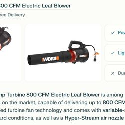 Work Turbine 800 135 mph Yard Blower 