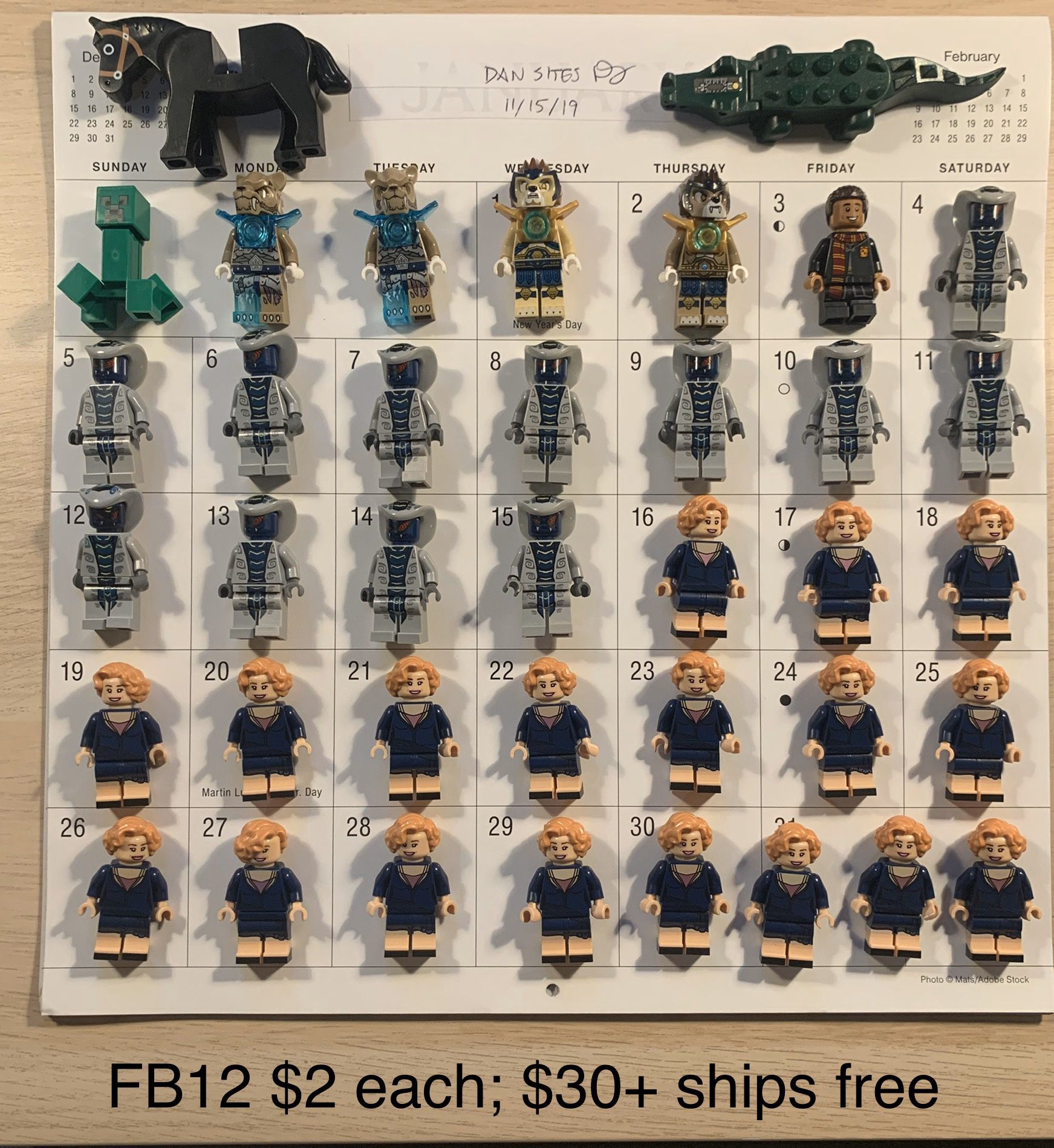 LEGO minifigures! (11/15/19)