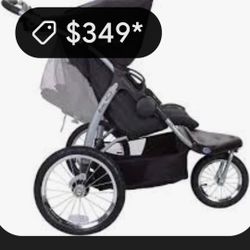 Jogger stroller by baby trend smooth rolling drink phone holder safety leash run walk Easy Roll 👍 