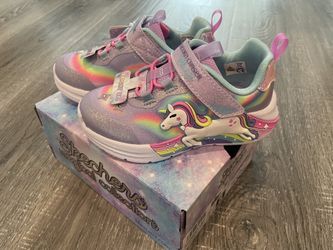 Brands New Skechers Magical Collection Unicorn Light Up Size 5