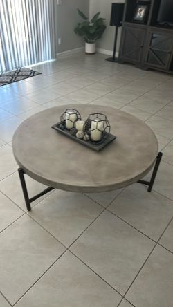 Cement Living Room Tables Set