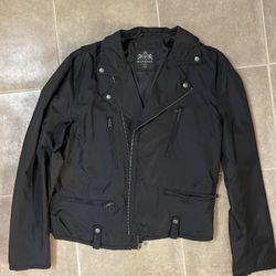 Express Men’s Black Moto Jacket - Size L