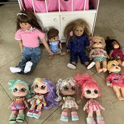 Dolls Crib And Dolls