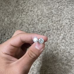 Moissanite Diamond 2 Carat Earrings 