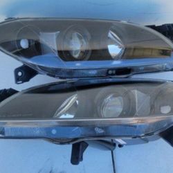 04-09 Mazda 3 Projector Headlights Luces Calaveras Micas Faros Focos Faroles