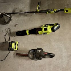 RYOBI -Yard Tools ONLY USED TWICE!