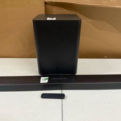 Soundbar and subwoofer