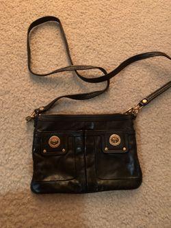Marc Jacobs black Clutch with gold buttons
