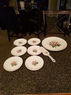 Antique cake plate