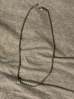 White gold rope chain