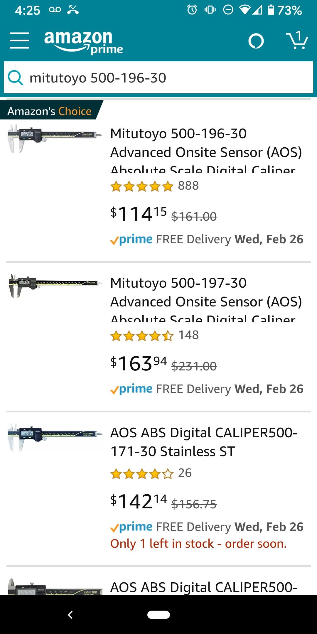 Mitutoyo 500-506-10 ABSOLUTE Digimatic Calipers