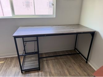 Modern Dining Table with Wine Rack & Storage Shelf – Like New