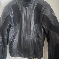 Dainese Black Leather Motorcycle Jacket In VERY Good Condition