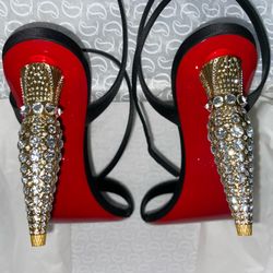 Christian Louboutin Lipstrass Queen Heels