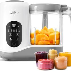 Baby Food Maker | One Step Baby Food Processor Steamer Puree Blender | Auto Cooking & Grinding | Baby Food Puree Maker with Self Cleans | Touch Scree