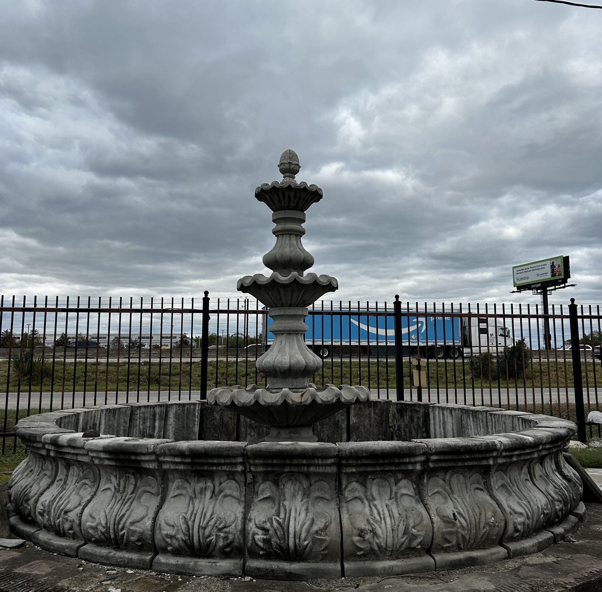 Large Concrete Fountain