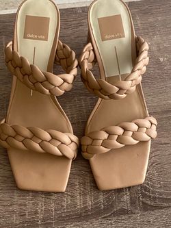 Dolce Vita Braided Strap Heeled Sandals Size 7.5 So pretty