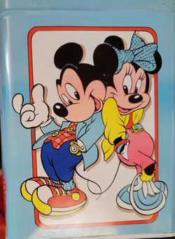 Vintage Mickey & Minnie Mouse Tin Container (Disney) – Cute Storage