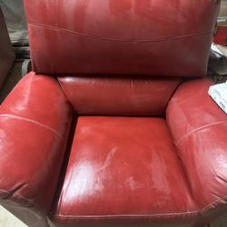 Brand New With tags Red Laz-boy Leather  Rocker Recliner