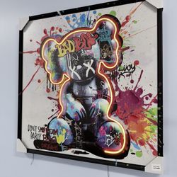Kaws LED Wall Art 32”x32”