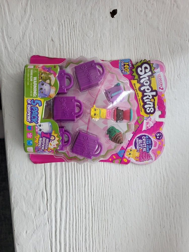 Shopkins 5 Pack - Season 2. Case Of 25 Packs BRAND NEW SEALED