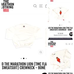 Nipsey Hussle Leo The Marathon Lion Crewneck Sweatshirt 