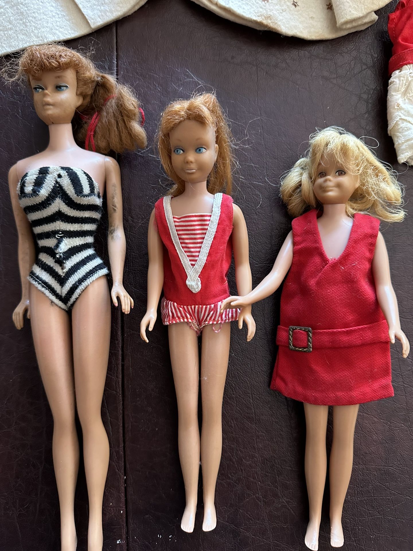 Vintage 1963 Barbie, Skipper, Scooter Dolls - Original Owner