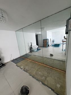 2 Large Wall Mirrors for Home, Gym / Studio (Left & Right Panels Only - 37 in x 88 in)