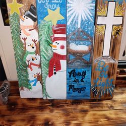 Christmas Wood Signs